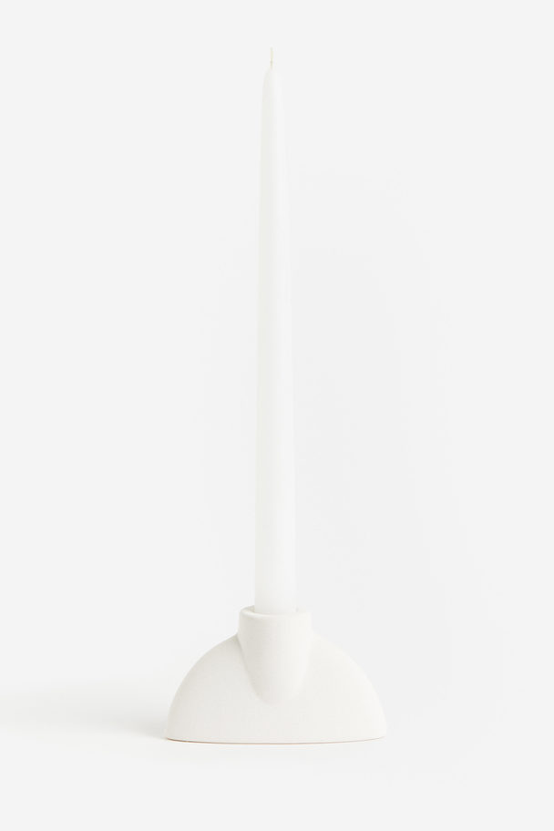 H&M HOME Stoneware Candlestick White