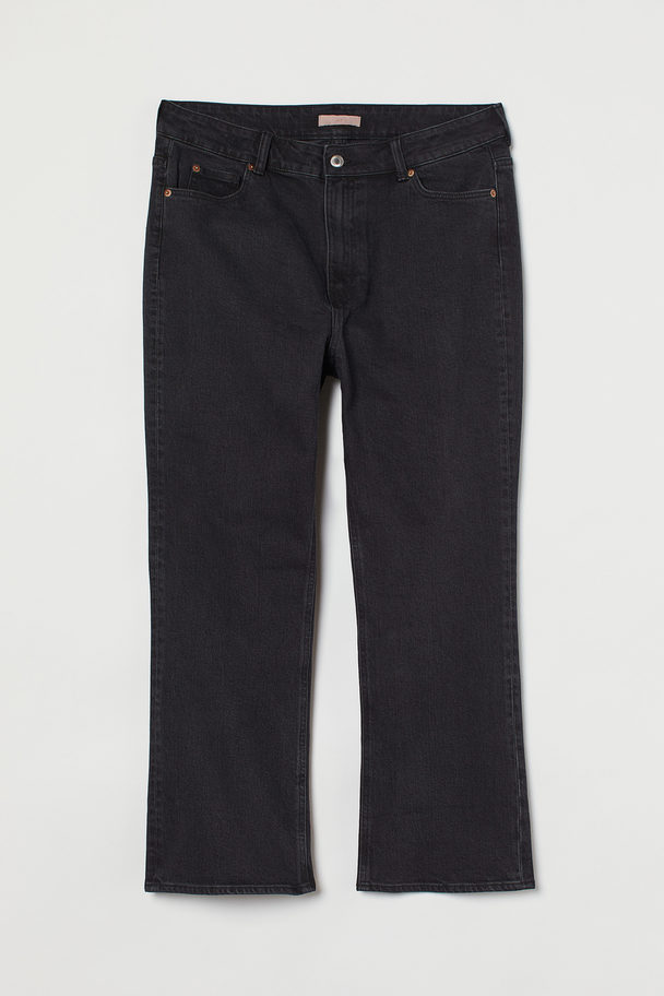 H&M H&m+ Flared High Ankle Jeans Dark Denim Grey