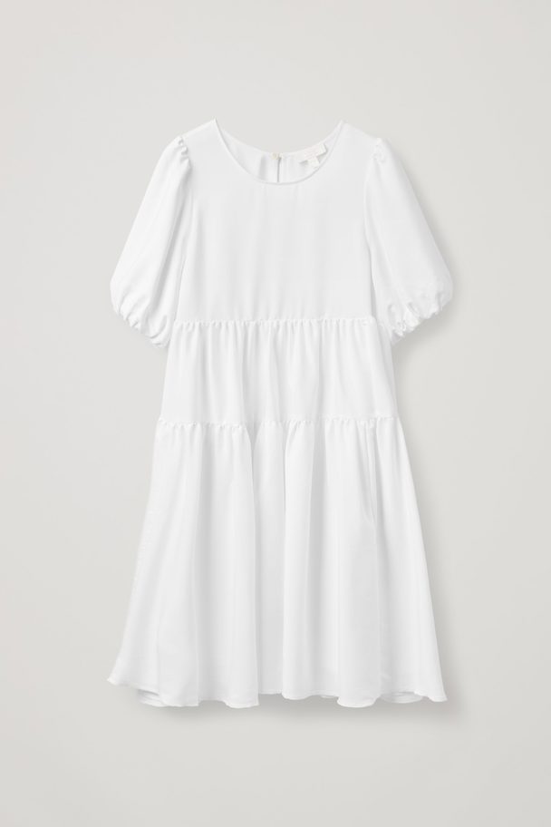 COS Tiered Dress White