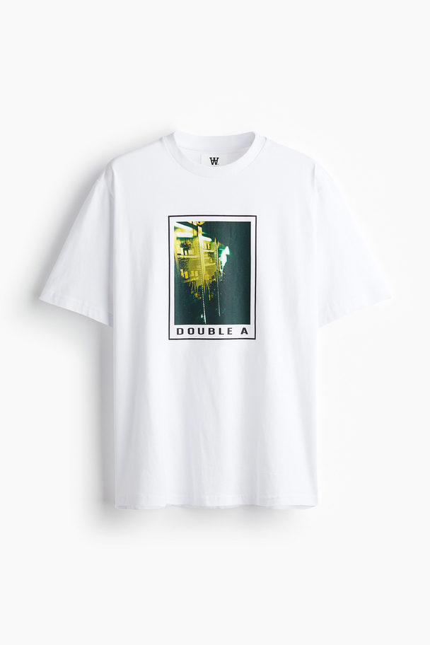Double A by Wood Wood Asa Spray Paint T-shirt White
