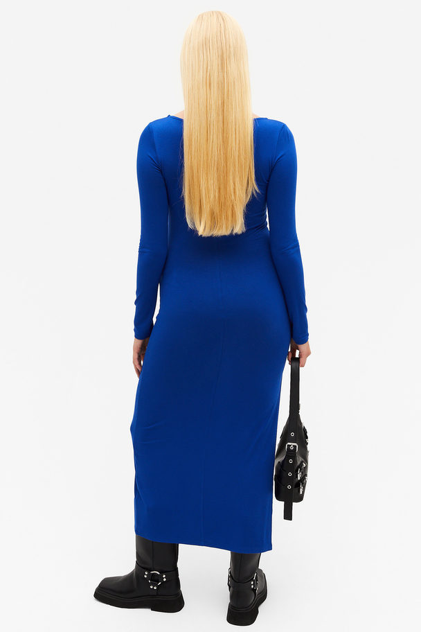 Monki Long Sleeve Bodycon Dress Royal Blue