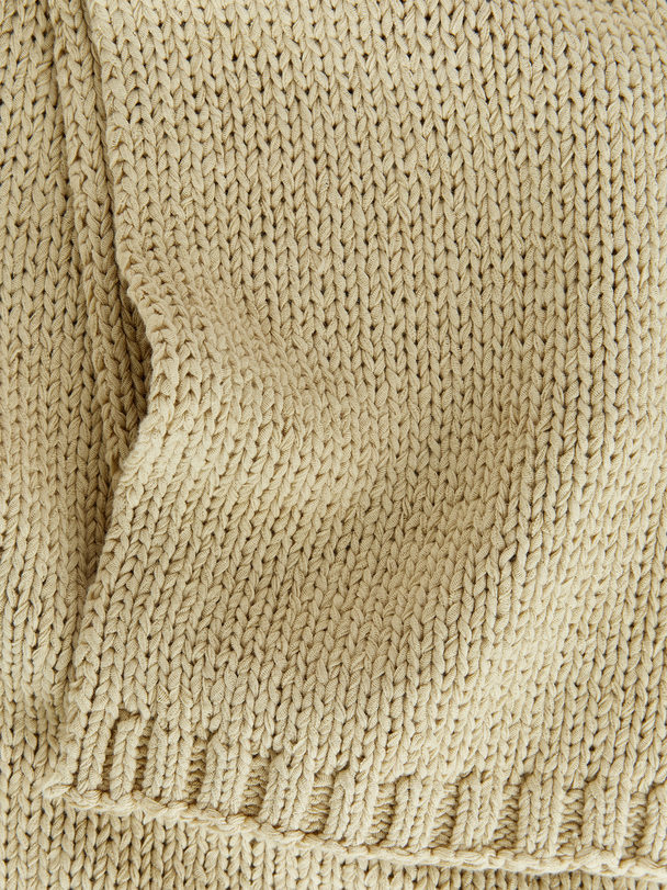 ARKET Schal aus Baumwollmix Beige