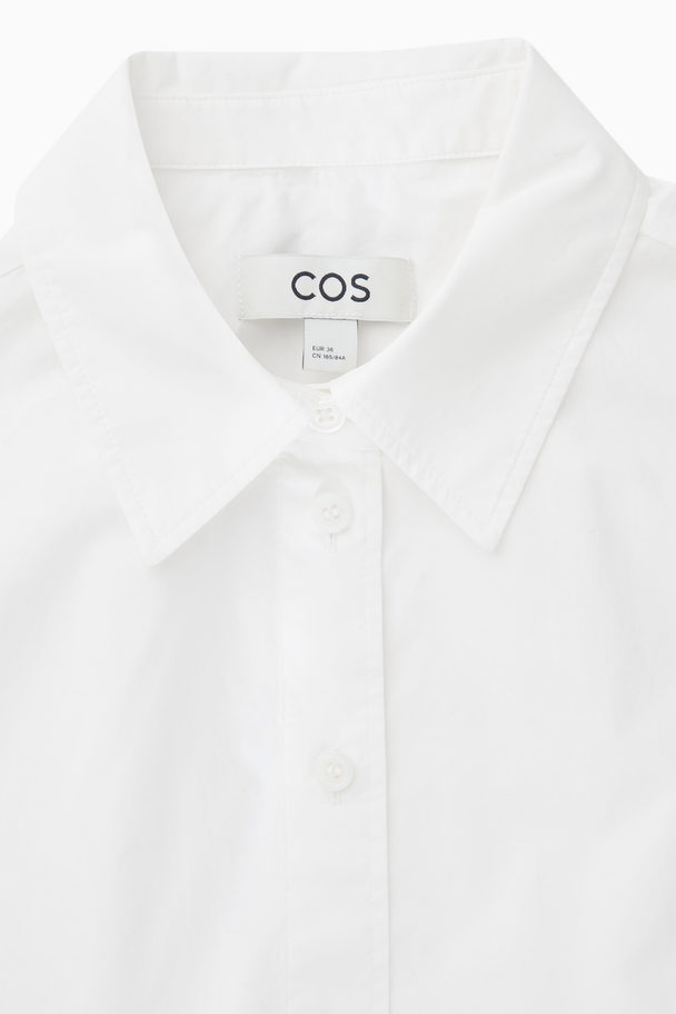 COS Cropped Sleeveless Shirt White