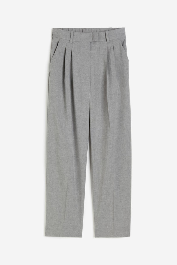 H&M Enkellange Broek Grijs