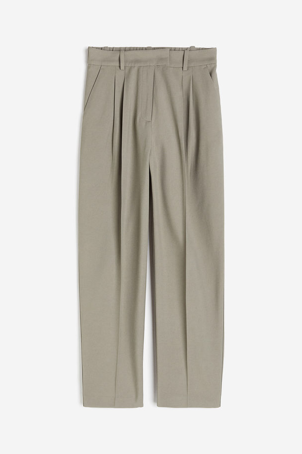 H&M Enkellange Broek Taupe