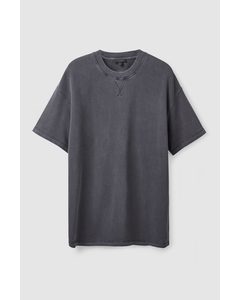 Oversized-fit Sweat T-shirt Washed Navy