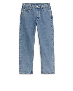 Jeans ohne Stretch CURVED CROPPED Blau