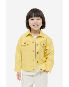 Comfort Stretch Denim Jacket Yellow