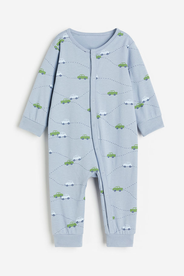 H&M Mønstret Pyjamas Blå/biler