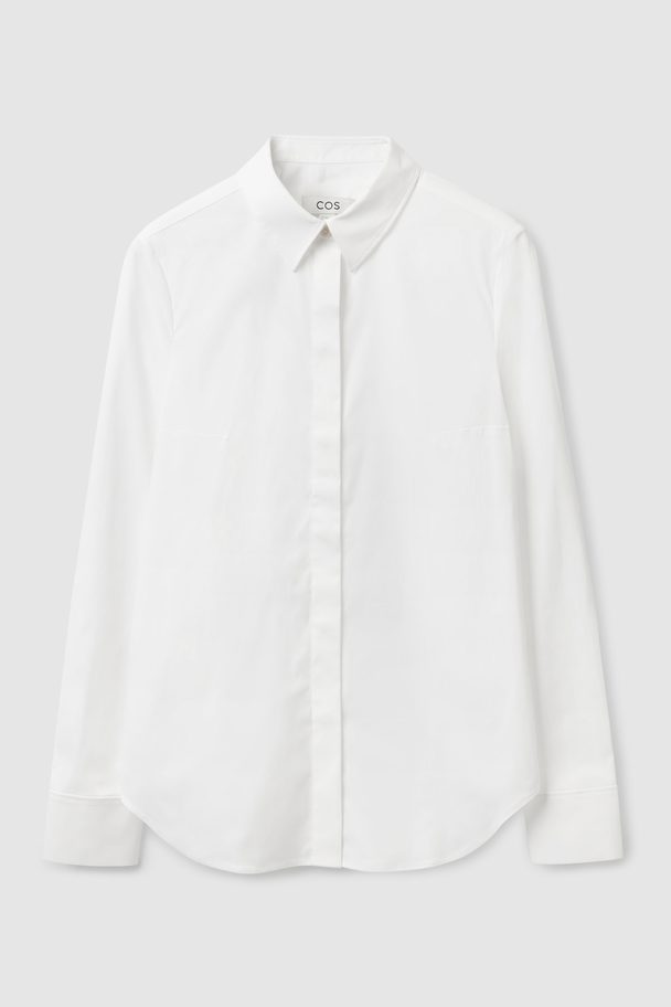 COS Slim-fit Cotton Shirt White