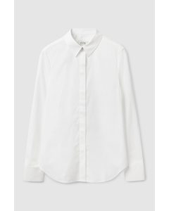 Slim-fit Cotton Shirt White