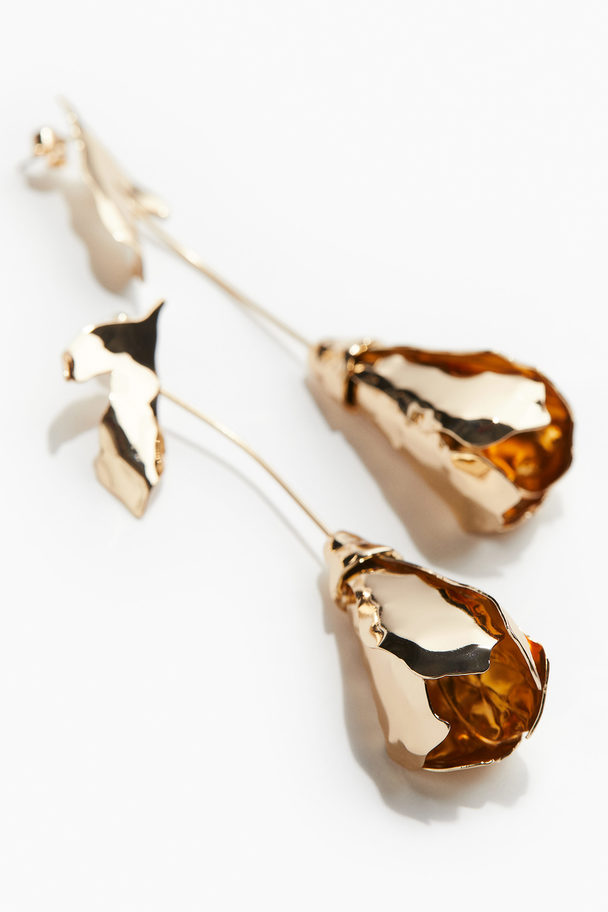 H&M Pendant Earrings Gold-coloured