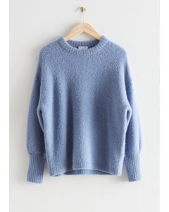 Oversized Alpaca Knit Sweater Lilac