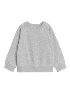 Sweater Van French Terry Grijs Gemêleerd