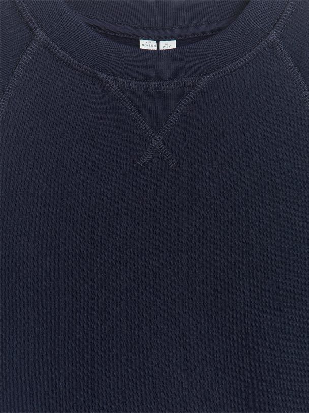 ARKET Sweatshirt I Fransk Frotté Mørkeblå