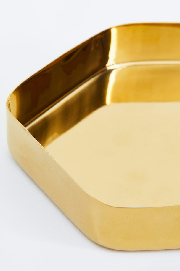 H&M HOME Lille Sekskantet Bakke I Metal Guld