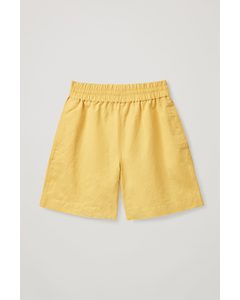 Relaxed-fit Shorts Yellow