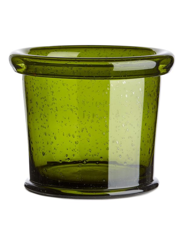 ARKET Glass Pot 19 Cm Green