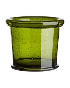 Blumentopf aus Glas, 19 cm Grün