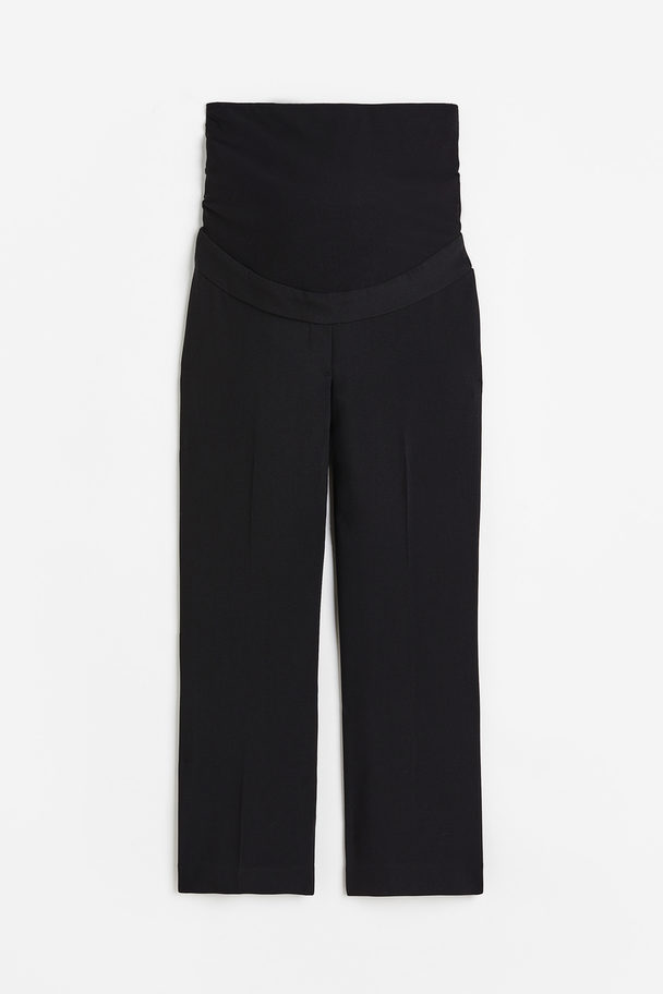 H&M Mama Ankle-length Cigarette Trousers Black