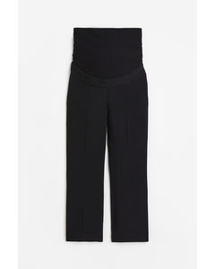 MAMA Knöchellange Slacks Schwarz