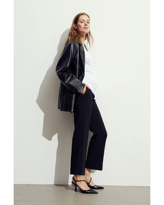 Mama Ankle-length Cigarette Trousers Black