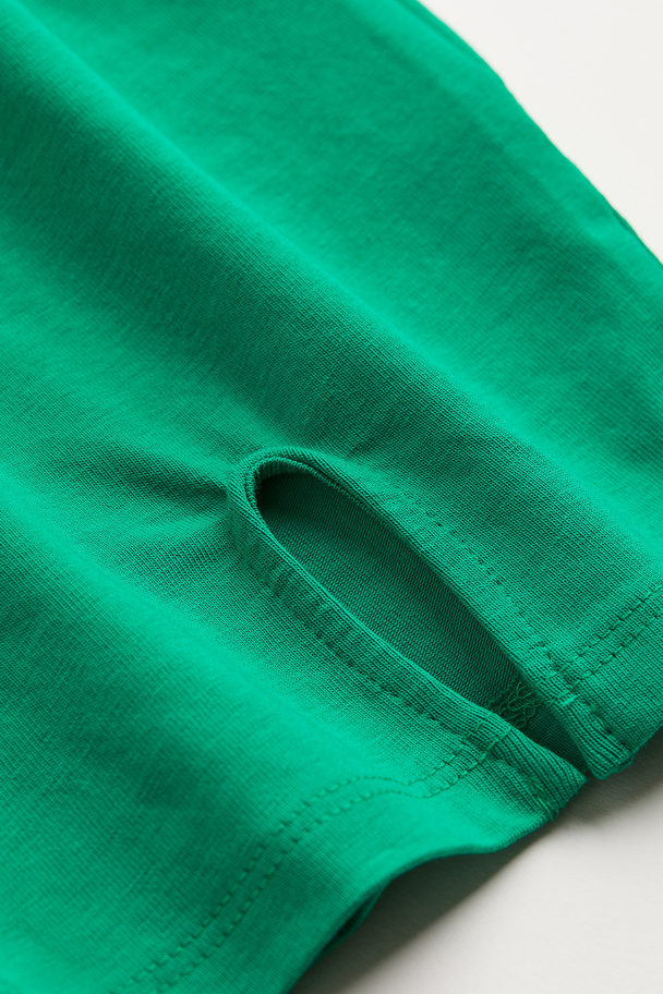 H&M Bodycon-klänning Med Polo Grön
