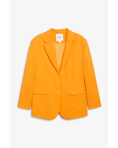 Einreihiger Oversize-Blazer in Orange Orange