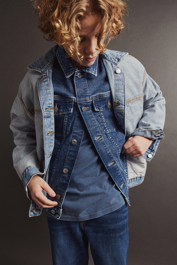 H&M Denim Jacket Light Denim Blue