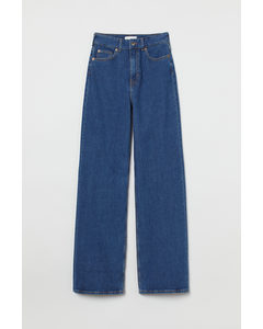 Wide High Jeans Dunkelblau