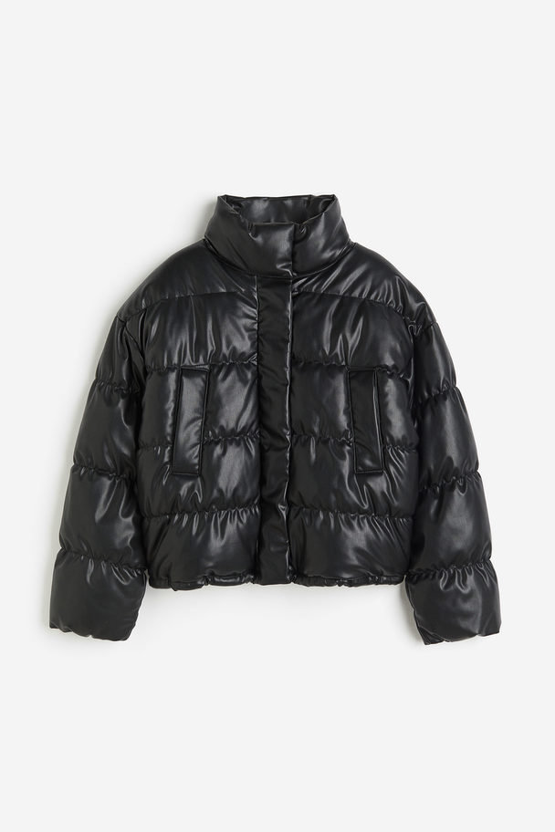 H&M Puffer Jacket Black/coated