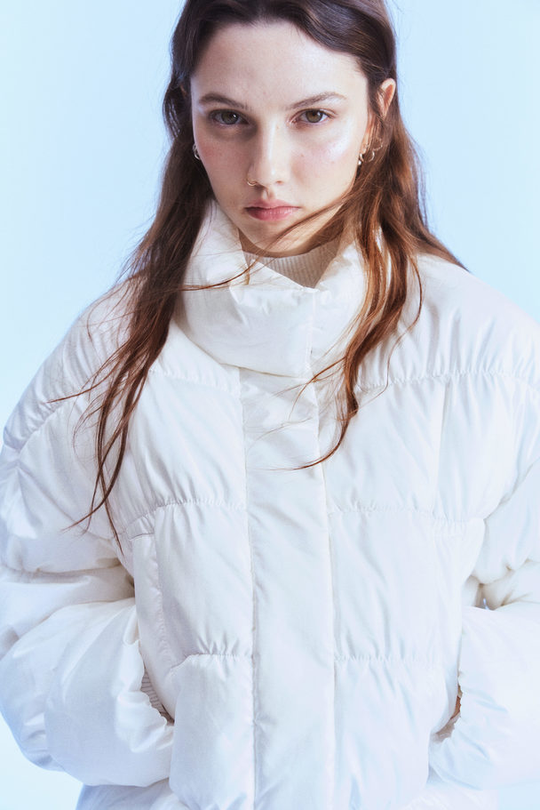H&M Puffer Jacket Cream/pearly
