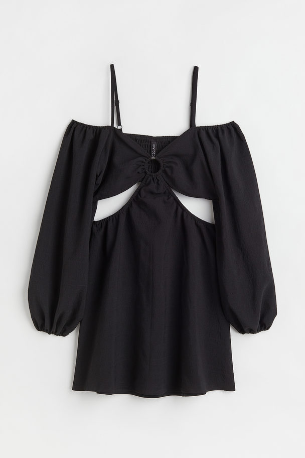 H&M Short Cut-out Dress Black