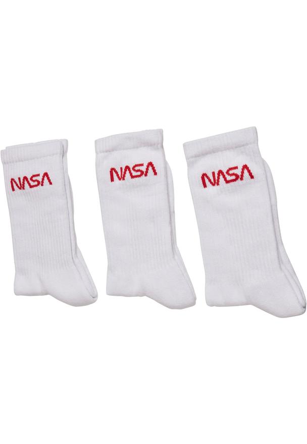 Mister Tee Unisex NASA Worm Logo Socks 3-Pack