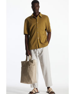Relaxed-fit Jersey Shirt Brown