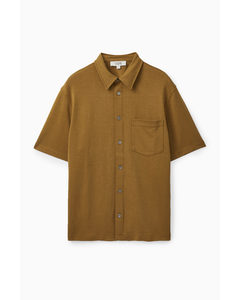 Short-sleeved Jersey Shirt Brown