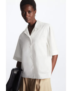 Boxy-fit Short-sleeved Shirt White