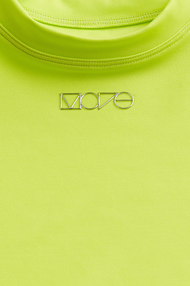 H&M Kort Badetopp Neongrønn