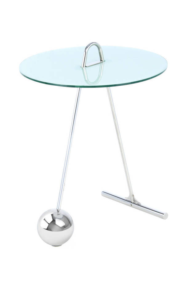 360Living SideTable Pendulum 525 silver / white