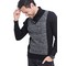 Buttoned Shawl Collar Jacquard Sweater