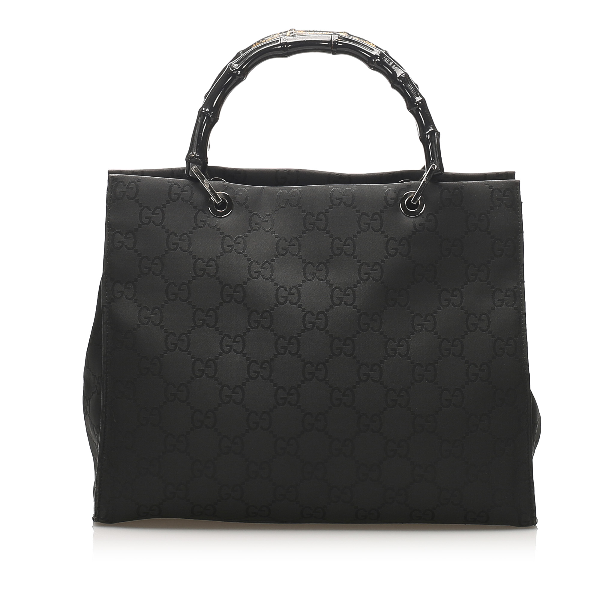 gucci canvas tote black