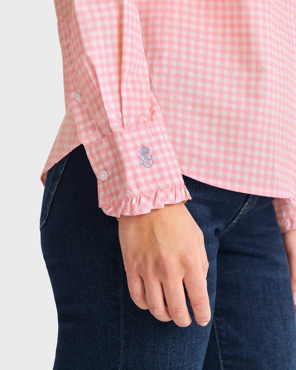 Newhouse Gingham Frill Shirt