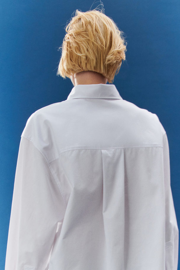 H&M Bluse aus Seidenmischung Weiß