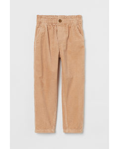 Cordhose Relaxed Fit Beige