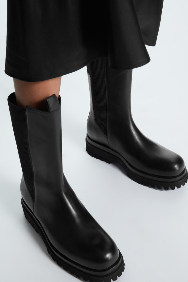 Chunky Chelsea Boots Black Afound.com