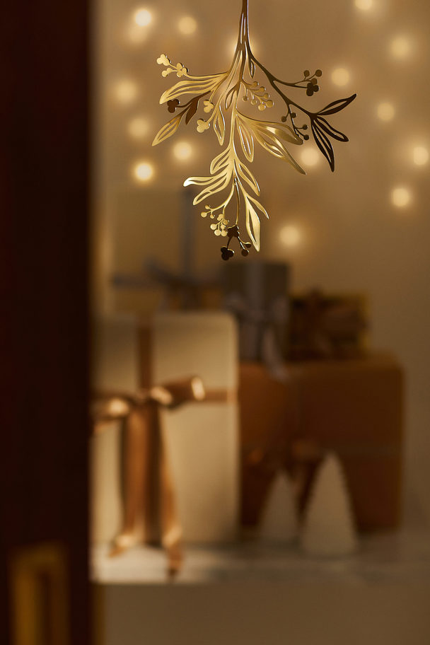 H&M HOME Metal Mistletoe Ornament Gold-coloured