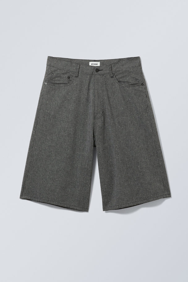 Weekday Astro Baggy Randiga Shorts Svartrandig