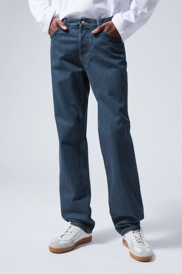 Weekday Klean Regular Straight Jeans Safirblå