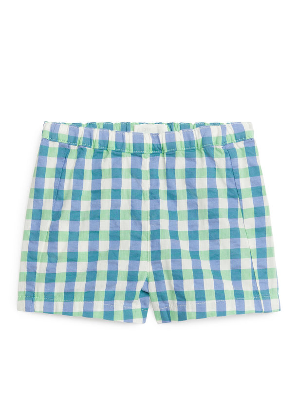 ARKET Shorts I Bäckebölja Grön/blå