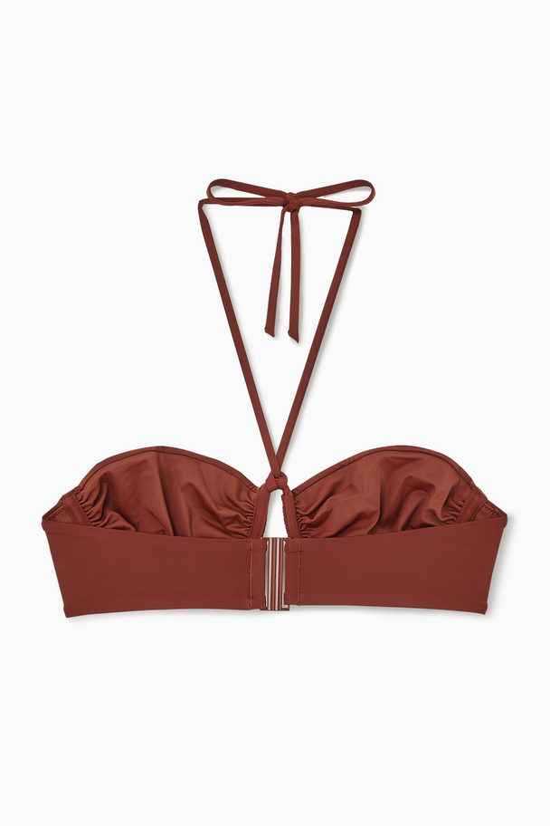 COS Halterneck-bikinitop Med Bøjle Vinrød